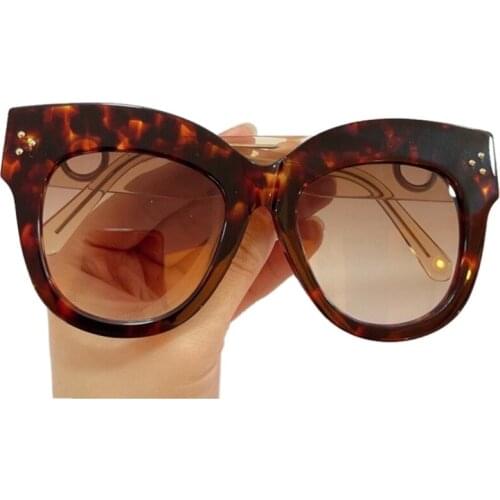 2021 New Brand Sunglasses Women Men Luxury Fashion Cat Eye Oversized Sunglasses Female UV400 oculos