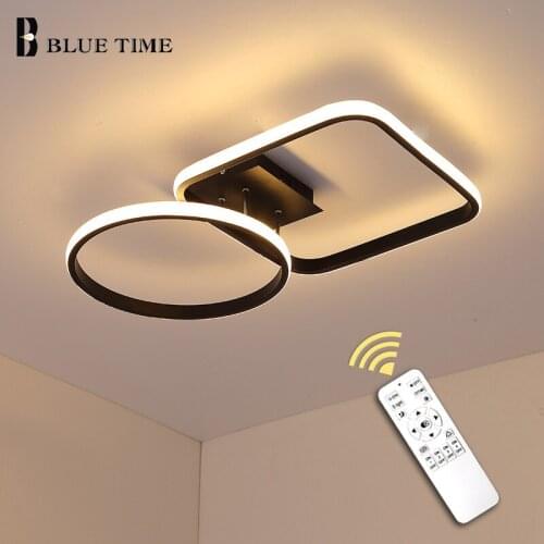 Modern Led Ceiling Light Black Simple Chandelier Ceiling Lamp for Bedroom Study room Kitchen Dining room Ceiling Lamp Fixtures