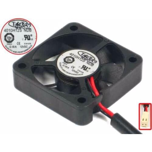 T&T 4010H12S Server Cooling Fan DC 12V 0.18A 40x40x10mm 2-wire