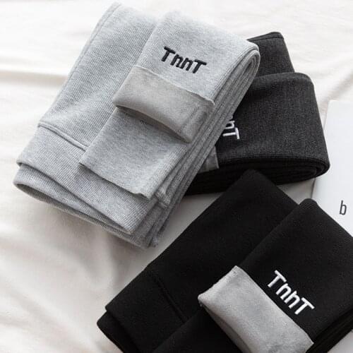 ELIfashion Warm Womens Plus Soft Velvet Winter Leggings Ankle-Length Keep Warm Thread Solid Colors High Waist Women Leggings