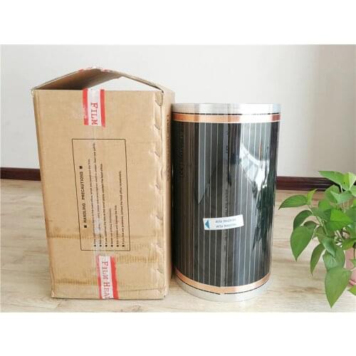 TF floor heating film 155 square meters, 50CM X310M electric heating floor film with thermostat and accessories