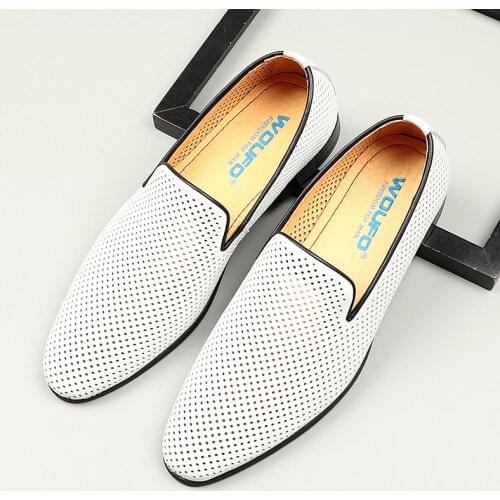 New style mens shoes, flat feet, comfortable and breathable, made of cowhide, business style, made of cowhide