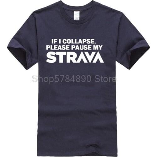 PLEASE PAUSE MY STRAVA T SHIRT FUNNY RUNNING CYCLING