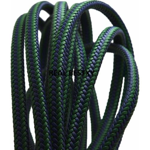 5m/lot approx 10*6mm green blue braided wide Flat Cord Rope for Bracelet DIY Jewelry Making Findings Accessories Handmade