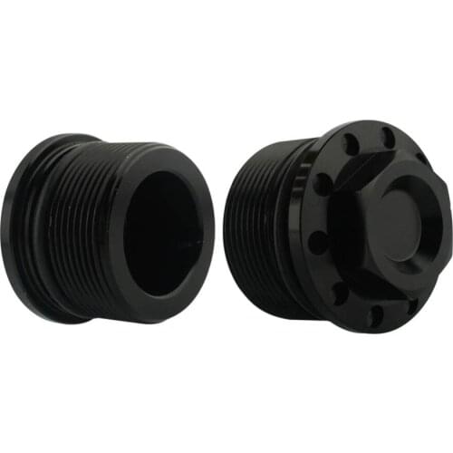 2pcs 39mm Motorcycle Tube Nut Bolt Cover Cap For Models With 39mm Forks For Harley Decor Motorcycle Supplies - Black