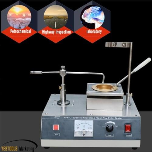 220V FFP-C1 Electric Cleveland Desktop Flash Fire Point Tester Heating Furnace Open Flash Experiment Apparatus Machine