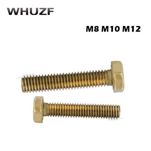 3PCS M8 M10 M12 Copper Screws Copper Hexagon Socket Bolts M8/10/12*30/35...50MM