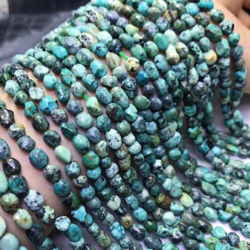 Turquoise Apatite Aventurine Agate Chorite-Crystals 8-9mm Gemstone beads smooth irregular for Jewelry Making 15inch icnway