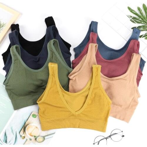 2020 Seamless Tube Top Bras for Women Beauty Back Push Up Bralette Gathered Padding Female Brassiere Underwear Girls Bra