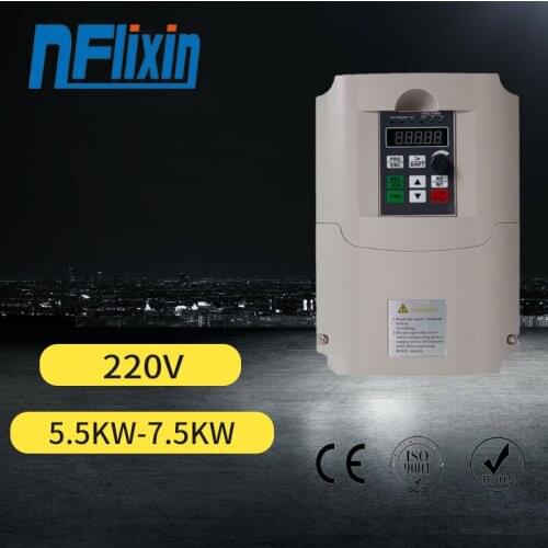 VFD, Durable Low noise Variable Frequency 400Hz VFD 7.5Kw 3HP Overloaded Vector Motor Drive VFD 3Phase 380V