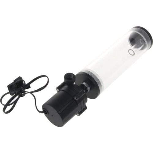 G1/4\" Thread XHC8+160mm Cylinder Computer Water Tank 12V 19W PC Water Cooling SC600 Pump Radiator Waterblock Holder Kit For CPU