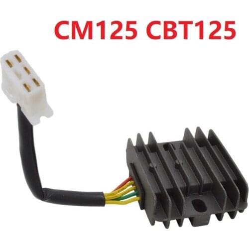 CM125 CBT125 for Qjiang ignition coil 125cc motorcycle 5 6 Wires Voltage Regulator Rectifier ignitor accessories free shipping
