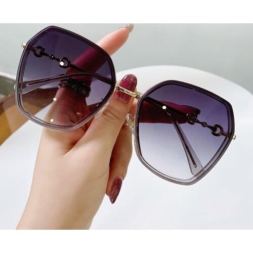 Designer Sunglasses Women Luxury Gradient Sun Glasses For Women Polygon Colorful Lenses Points Irregular Gafas De Sol Mujer