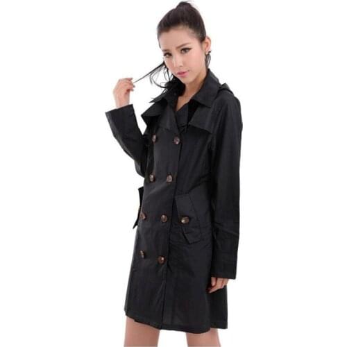 Long Raincoat Women Poncho Waterproof Windproof Female Raingear Outdoors Rain Coat Capa De Chuva Chubasqueros Mujer With Belt