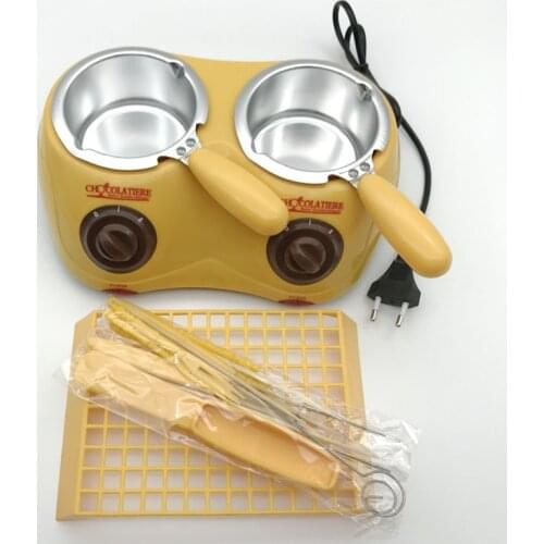 220V Yellow Household Mini Chocolate Soap Furnace Chocolate Melting Furnace Electric Chocolate Pot Chocolate Machine