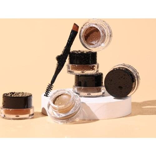 10 Colors Makeup Eyebrow Cream Private Label Cosmetics High Pigment Sweatproof Eyebrow Gel Eye Brow Tint Tattoo Waterproof