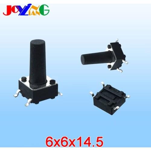 6*6*14.5MM Copper Foot Switch Patch Four Feet 6mm Switches 6x6x14.5 10PCS/Lot