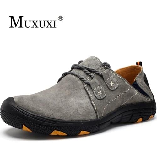 Muxuxi Men's Leather Sneakers