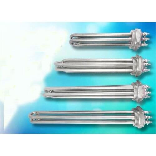 DN50 Heating Element 3/6/9/12KW U Shaped 380V Electric Water Heater Tri-clamp 200mm/250mm/300mm/350mm