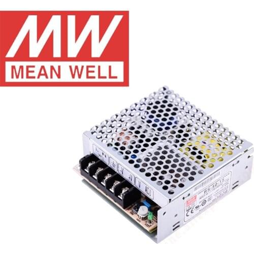 Original Mean Well RS-50-3.3V 5V 12V 15V 24V 48V meanwell RS-50 Series single output enclosed type Switching Power Supply