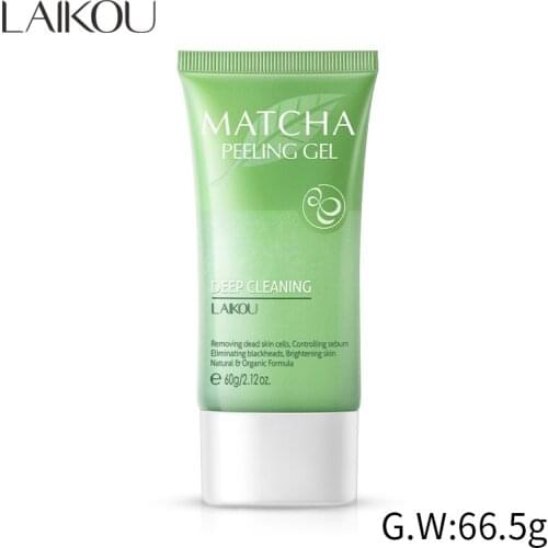 Matcha Exfoliating Gel Cleanser Nourishing Cleanser Dead Skin Removal Facial Scrub Nourishing Repair Whitening Moisturizing