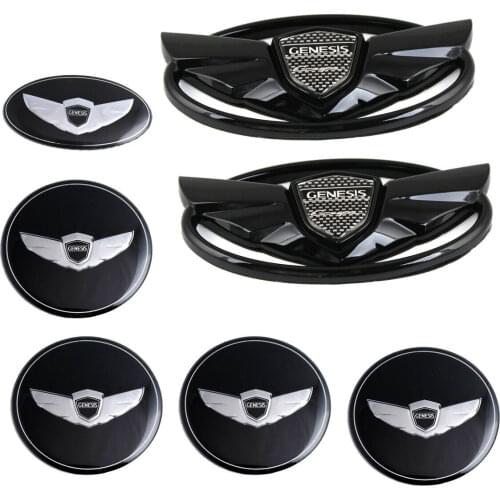 For Hyundai GENESIS Coupe Front Hood Grille Rear Steering Wheel Center Emblems