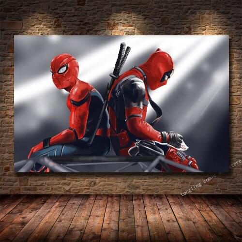 Popular Movie Superhero Deadpool Movie Art HD Print Poster Canvas Painting Bedroom Decoration Painting