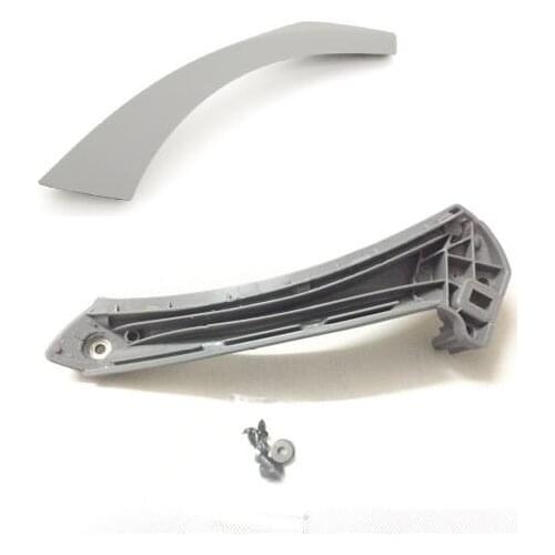 Right side Gray Inner+Outer Door Panel Handle Pull Trim Cover for BMW E90 328i 51417230852