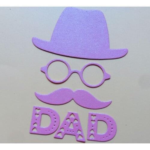 Hat Dad Metal Cutting Dies Stencil Scrapbooking DIY Album Stamp Paper Embossing R7RC