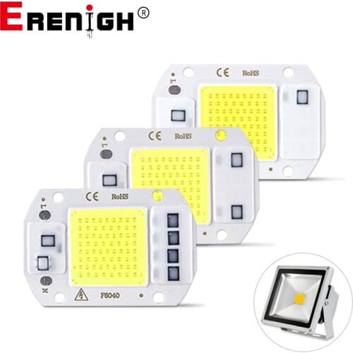 220V 110V 50W 30W 20W COB LED Chip Smart IC No Need Driver LED COB Chip DIY Floodlight Spotlight High Power Light Beads