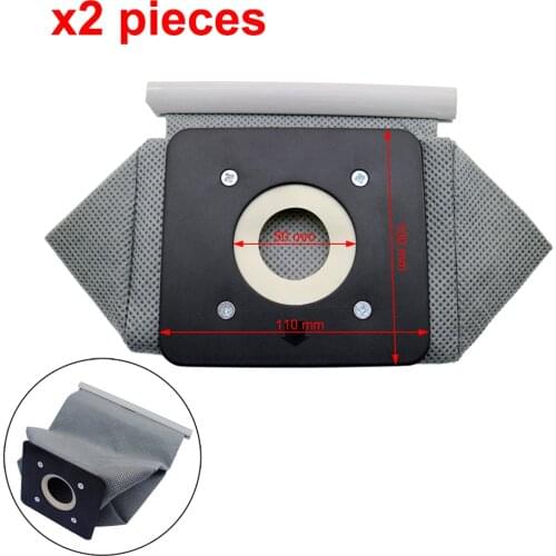2PC Washable Universal Vacuum Cleaner Cloth Dust Bag for Philips Electrolux LG Haier Samsung Vacuum Cleaner Bag Reusable 11x10cm