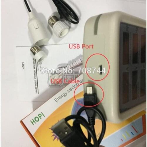HP9800 USB Port 4500W 85V-110V-220V-265V AC 20A HP-9800Electric Power Energy Monitor LED Light Tester Socket Watt Meter Analyzer