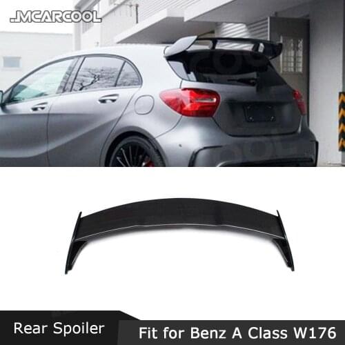 Carbon Fiber/ABS Rear Roof Spoiler Window Lip Wings For Benz A Class W176 A180 A200 A260 A45 AMG 2013-2017 A Style