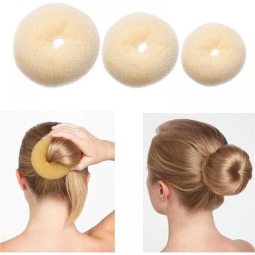 1PCS Hair Styling Donut Magic Foam Sponge Easy Big Ring Hair Styling Tools Products Hairstyle Hair Accessories For Girls Women