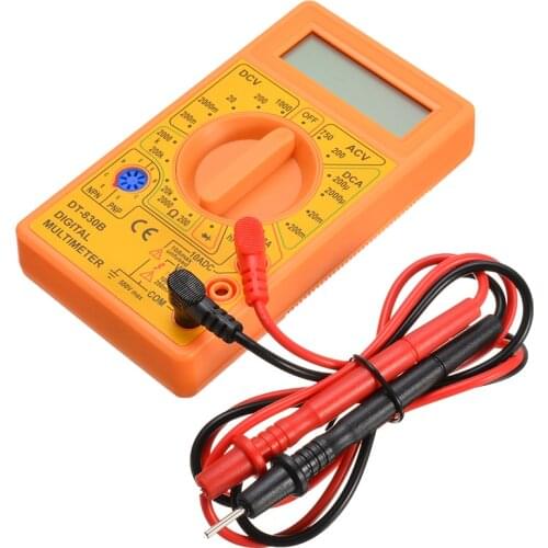 1pcs DT-830B Multi-function LCD Digital Multimeter AC 1000V DC 750V Voltmeter Ammeter Ohm Tester Meter Digital Multimeter