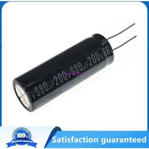 2pcs/lot 680UF 200v 680UF aluminum electrolytic capacitor size 18*50MM T18 200v 680UF 20