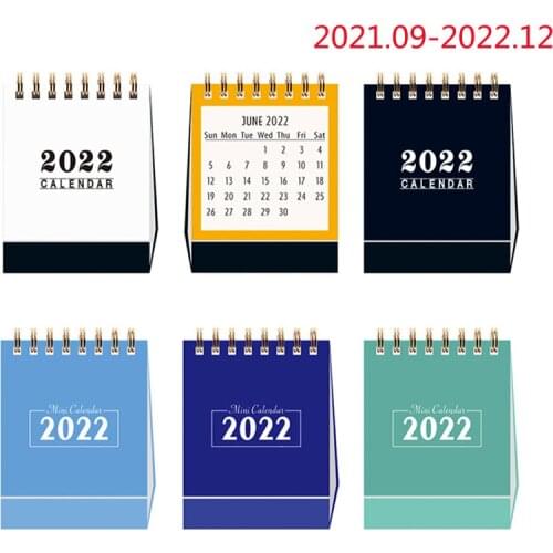 2021-2022 Simple Black White Grey Series Desktop Calendar Dual Daily Schedule Table Planner Yearly Agenda Organizer Office Decor