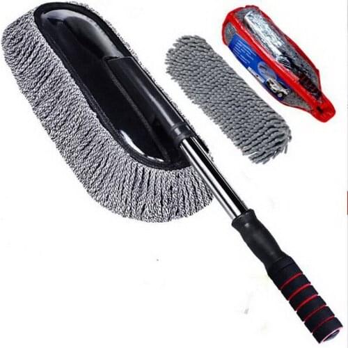 341234/Car cleaning mop/high quality stainless steel pipe Telescopic fixed/Thicker PP cotton handle/ABS plastic sheet