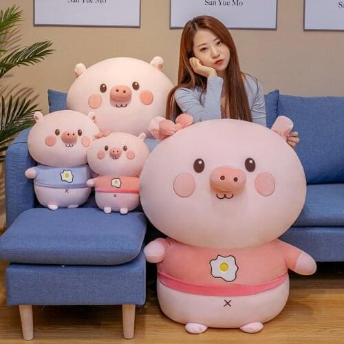 35/45/65cm Lovely Soft Lying Pig Plush Toys Kawaii Dolls Stuffed Plush Animal Pillow for Children Girls Baby Birthday Gifts