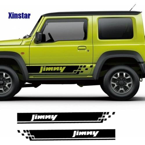 2pcs Car Side Stickers For Suzuki Jimny Auto Stripe Vinyl Film PVC Decals Automobiles Decoration Car Accessories