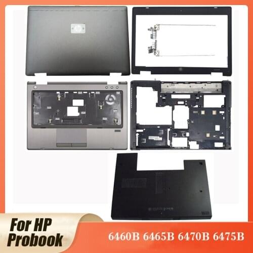 New Laptop LCD Back Cover/Front Bezel/Hinges/Palmrest/Bottom Case /Door Case For HP Probook 6460B 6465B 6470B 6475B Top Case