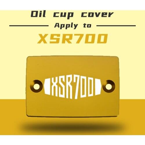 FOR YAMAHA XSR 700 XSR-700 XSR700 CNC Aluminum Motorcycle Brake Fluid Fuel Reservoir Tank Cap Cover