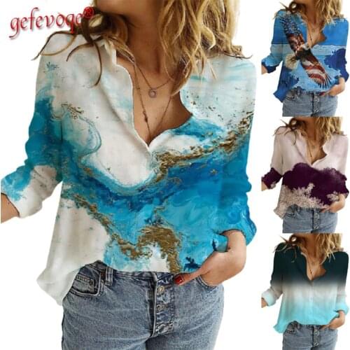 Gefevoqe Womens Office Shirts
