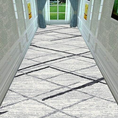 Nordic Stair Carpet Long Runners Hotel Aisle Rug European Corridor Carpets Home Entrance/Hallway Anti-Slip Kitchen Floor Rugs