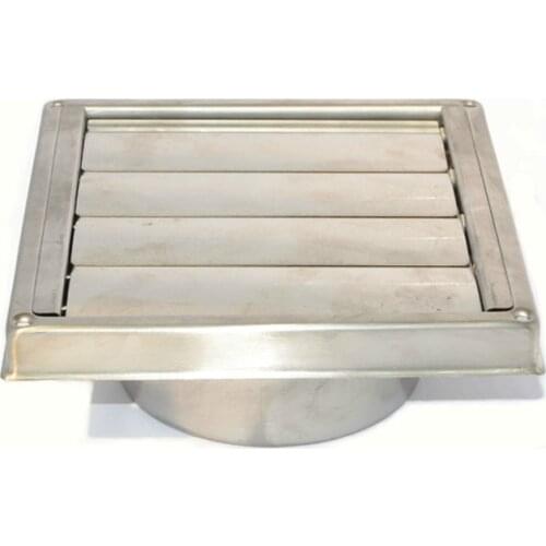 Square blinds vents stainless steel wall vents metal cover outlet exhaust grille air duct vent