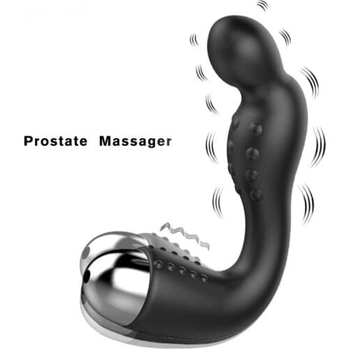 Vibrating Prostate Massager Men Anal Plug USB Charge 10 Stimulation Patterns Butt Plug Silicone Anal Sex Toys for Women & Men L1