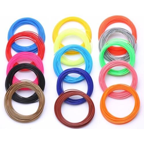 10Meter 1.75mm PLA 3d Printer Pen Filament 100Meter or 200M 3d Refill 3d handle plastic for 3D Pen school drawing supplies