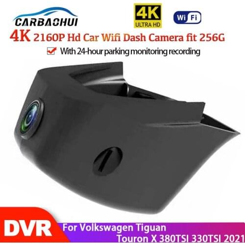 New! 4K Car DVR Wifi Video Recorder Dash Camera Night Vision Control Phone APP For Volkswagen Tiguan Touron X 380TSI 330TSI 2021