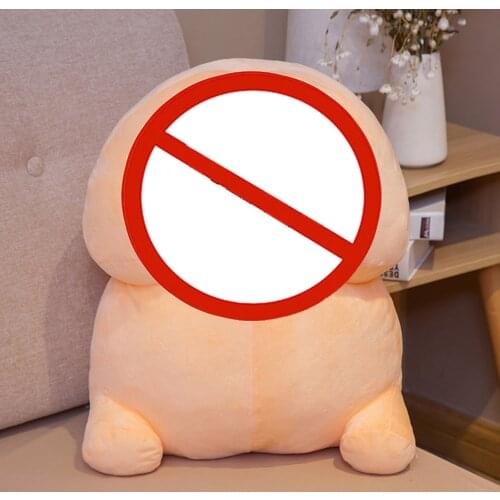 New Lovely Ding Plush Fluffy Pillow Girls Funny Toys Spoof Creative Interesting Kawaii Decor Xmas Birthday Gift Friends Pendant