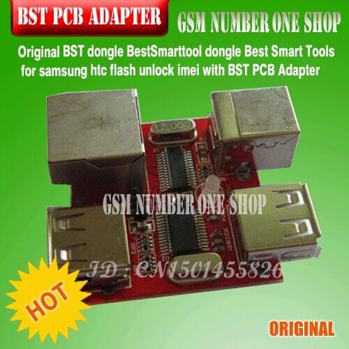 Gsmjustoncct Original BST dongle BestSmarttool dongle Best Smart Tools for samsung htc flash unlock imei with BST PCB Adapter